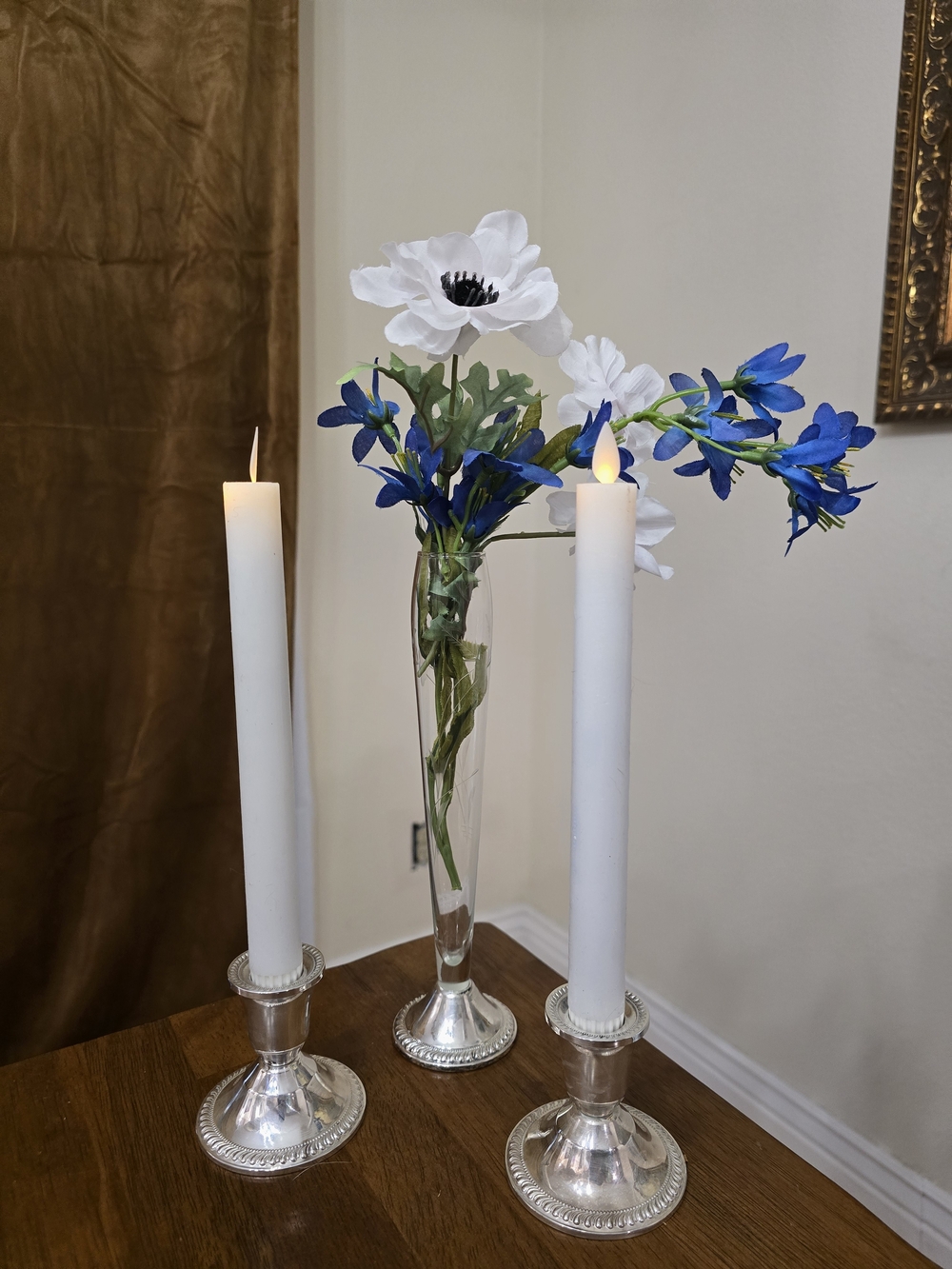 VTG Duchin Creations Sterling Silver Candlestick Holders & Bud Vase Set